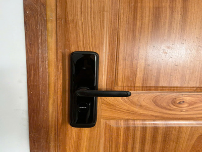 Khóa vân tay Siker cho cửa gỗ tự nhiên