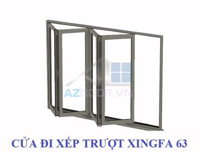 CỬA NHÔM XINGFA HỆ XẾP TRƯỢT 63