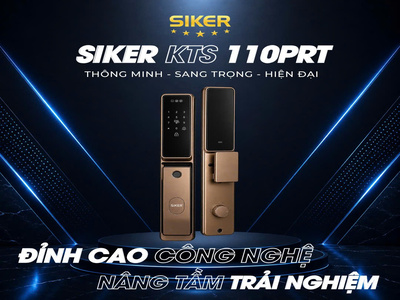 Khóa thông minh Siker KTS110PRT mẫu mới tại Azdoor – Công nghệ mở khóa đa phương thức